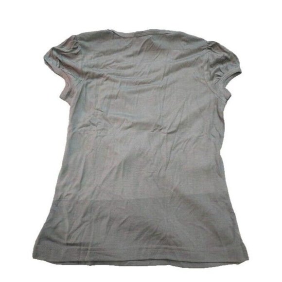 Vintage French Kitty by Mighty Fine Womens Top, Grey, Black Lace Cat, Small - Picture 4 of 4